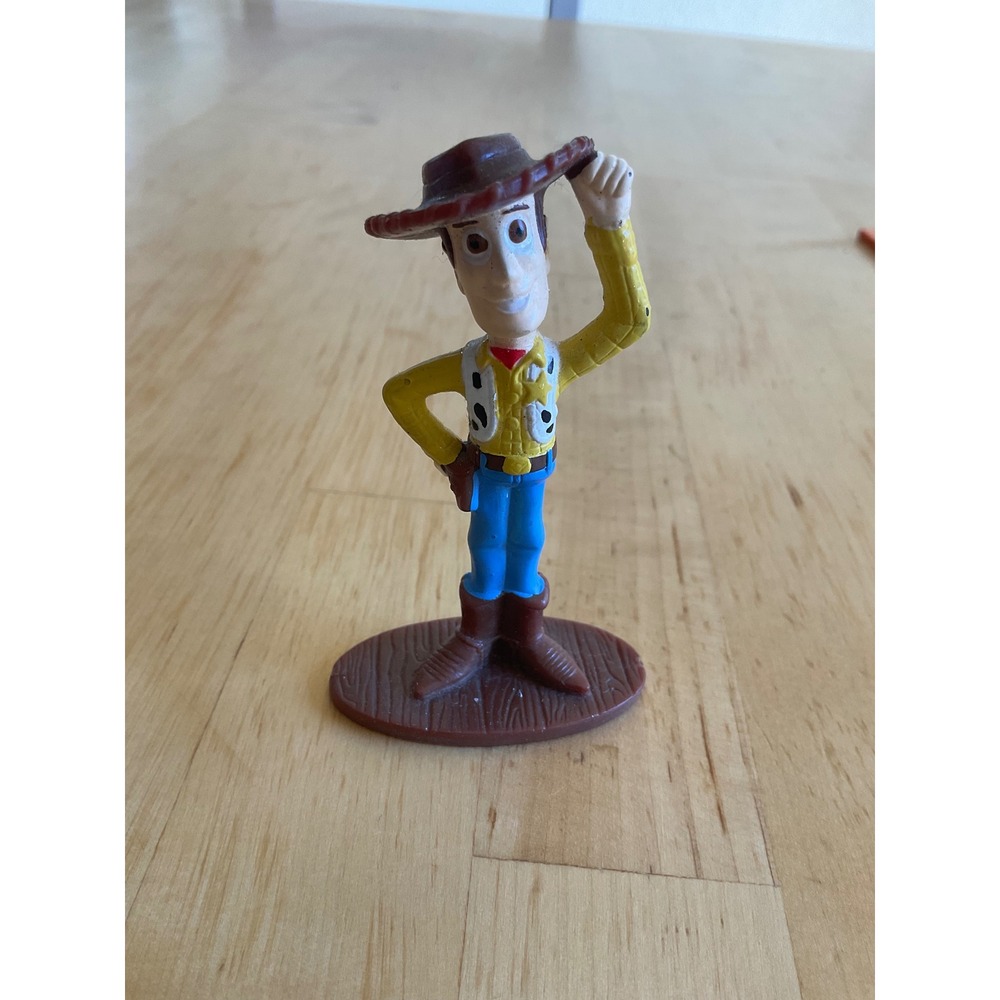 Disney Pixar Toy Story Woody PVC Figure 3 Inch Cake Topper Collectible Cowboy